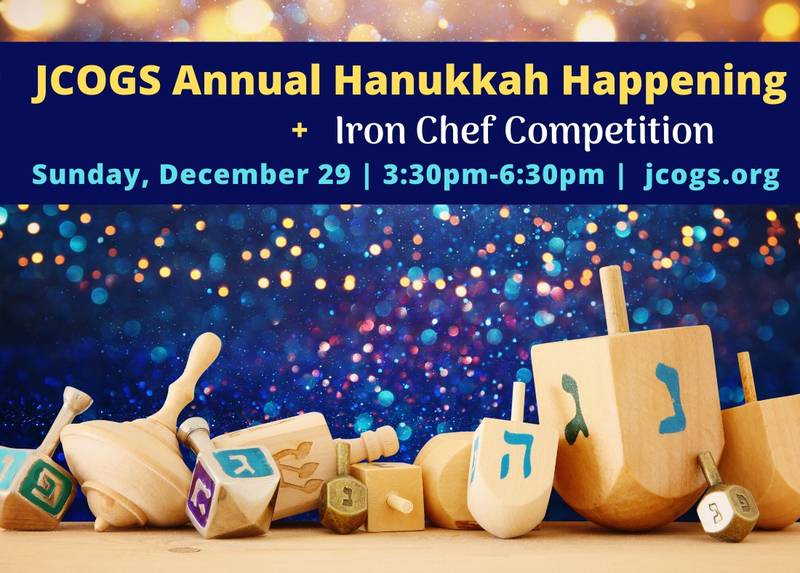 Banner Image for JCOGS Annual Hanukkah Happening + Iron Chef Competition