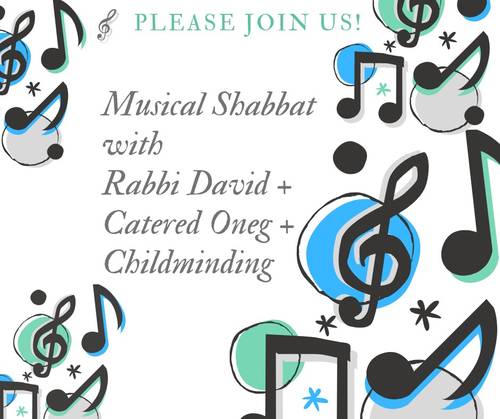 Banner Image for Musical Shabbat + catered oneg by Sushi Yoshi + childminding