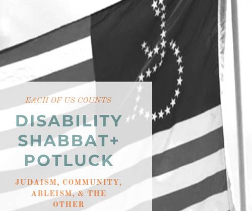 Banner Image for Disability Shabbat + potluck: Each of us counts: Judaism, community, ableism, and the other