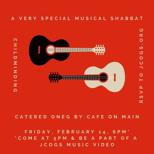 Banner Image for Musical Shabbat + catered oneg by Cafe on Main + childminding
