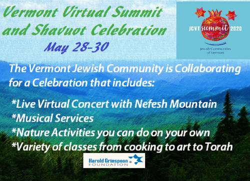 Banner Image for Vermont Virtual Summit and Shavuot Celebration 