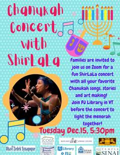 Banner Image for Young families Hanukkah concert with Shir La La
