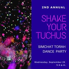 Banner Image for Shake your Tuchus Simchat Torah dance party (in-person only)