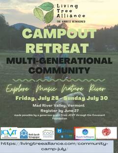 Banner Image for Community Shabbat Campout Retreat at Living Tree Alliance  Friday, July 28- Sunday, July 30